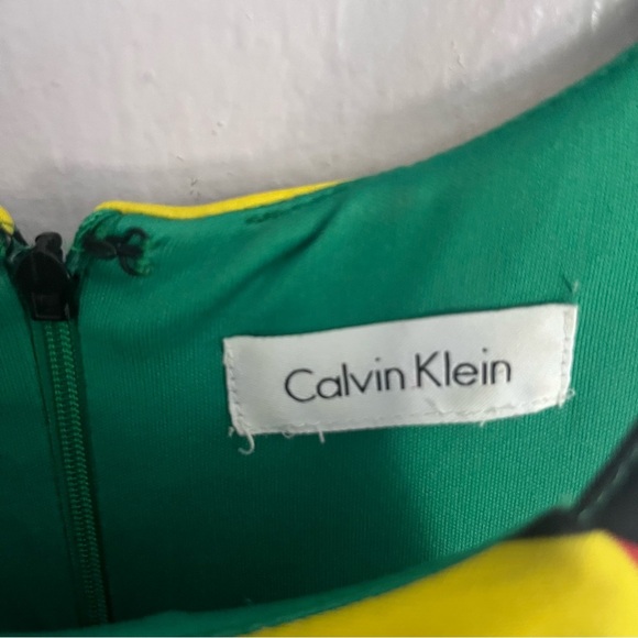 Calvin Klein Rainbow Striped Halter Fit and Flare Dress Small 6 - Picture 8 of 11